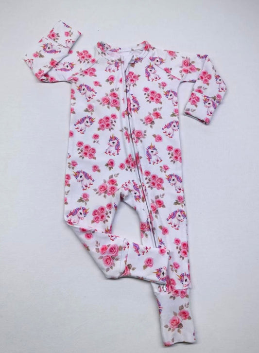 Unicorn Bloom Organic Baby Onesie