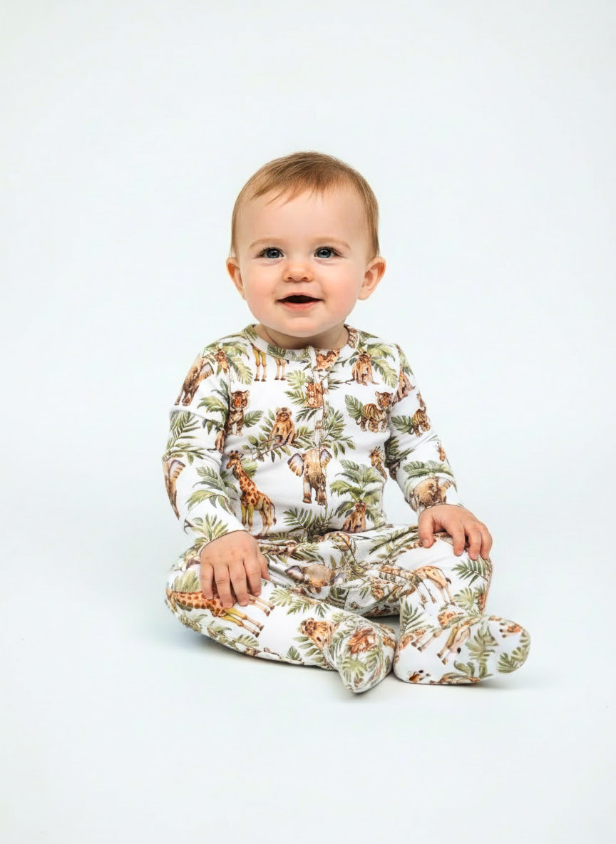 Jungle Dreams Organic Cotton Baby Onesie